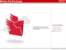Tablet Screenshot of largefiletransfer.meritor.com